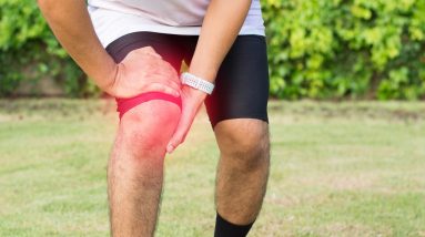 man suffering from pain in leg injury after sport exercise running jogging and workout outdoor t20 xRRaO9